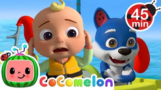 Big Balloon Race  CoComelon Animal Time 🐺  Kids Learning Songs  Sing Along Nursery Rhymes [upl. by Nowd162]