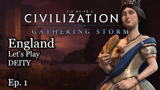 1 Lets Play Civ 6 Victoria  England  Civilization VI Gathering Storm [upl. by Cochard]