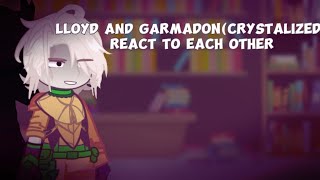 Lloyd and Garmadon crystalized react to each otherNinjago crystalizedAsha Gacha [upl. by Aitas]