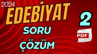 2024 AYT EDEBİYAT SORU ÇÖZÜM KAMPI2 ŞİİR BİLGİSİ [upl. by Congdon915]