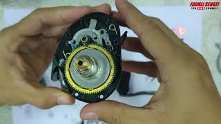 CARA MUDAH SERVIS REEL BAITCASTER  Team Seahawk XEON 103HSL  BC Reel Oil amp Greese [upl. by Eiramassenav]