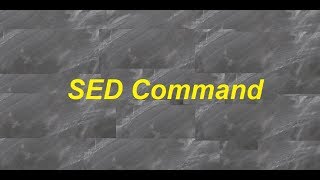 How To Use The Sed Command In Linux With Examples [upl. by Anelej43]