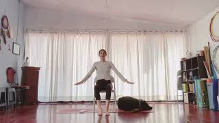 yoga en silla para disautonomía ehlers danlos paralisis cerebral dolor de espalda [upl. by Elyr]