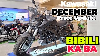 Kompletong Presyo ng KAWASAKI Motorcycle DECEMBER 2023 SRP Downpayment Monthly San Casa Makabili [upl. by Mohandas]