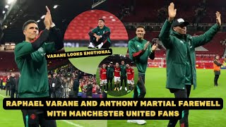 Raphael Varane and Anthony Martial Saying Goodbye To Manchester United Fans [upl. by Virge]