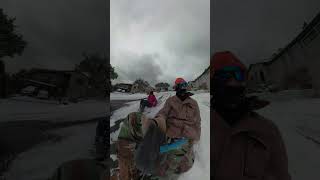 Texas Snow Storm of 2021 Downhill action [upl. by Sunev761]