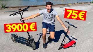 TROTTINETTE ÉLECTRIQUE À 75€ VS 3900€ [upl. by Anerual]