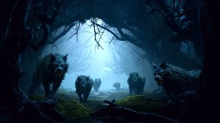 Spooky Wolf Ambience with Halloween Music amp Wolf Sounds – Howl of the Wolves [upl. by Clotilda]