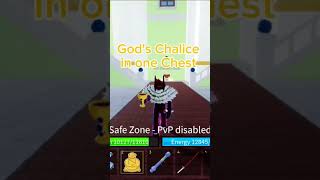 Gods Chalice in one Chest roblox shorts bloxfruits gameplay [upl. by Enwahs226]