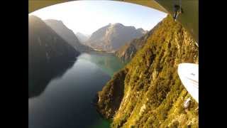 Approach and landing at Milford Sound airport [upl. by Arbma]