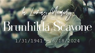 Brunhilda Scavone Memorial Service  Miller Funeral Home [upl. by Niffirg]