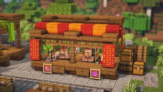 Minecraft  How to build a Market Stall [upl. by Aivle]