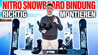 🏂 NITRO SnowboardBindung RICHTIG Montieren 🥾 [upl. by Sneed39]