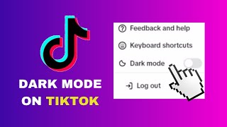 How To Change To Dark Mode On TikTok PC [upl. by Bottali421]