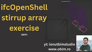 Ifc stirrup array  creating the shape and arraying it with ifcopenshell python [upl. by Mirelle]