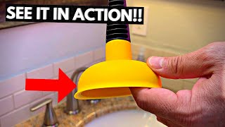 Plungeroo Sink Plunger Powerful Mini Plunger Review amp Demo [upl. by Dnarb]