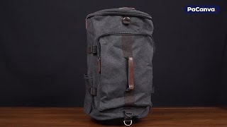 PaCanva Ranger  Large Travel Canvas Duffle Backpack 34L [upl. by Ecneralc]