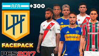 PES 2017 FACEPACK Liga BRAZIL amp ARGENTINA  FOR ALL PATCH  T99🔥 [upl. by Elockin]