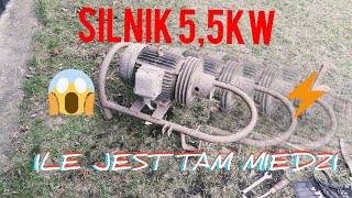 SILNIK 55KW ILE JEST MIEDZI W SILNIKU [upl. by Atiuqrahc]