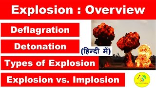 Explosion in Hindi  Types of Explosion  Deflagration  Detonation  Implosion vs Explosion  FSA [upl. by Milicent]