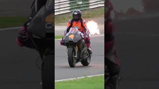 Rotary Powered Flame Throwing Bike  Crighton CR700W  Mallory Park Bike Bonanza 2024 [upl. by Atikehs158]