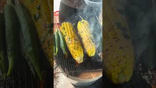 Street Food Style Grilled Corn with Butter GrilledCorn StreetFoodCorn BBQFavorites [upl. by Atahs735]