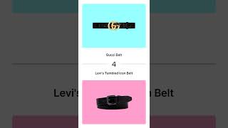 Gucci Belt VS Levis Tumbled Icon Belt [upl. by Anaujit]