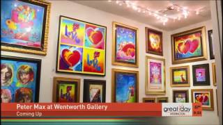 Peter Max at Wentworth Gallery on Great Day Washington Show [upl. by Miahc502]