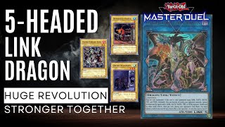 FiveHeaded Link Dragon Turbo  Huge Revolution Engine  Deck List amp Replay  YuGiOh Master Duel [upl. by Avonasac]