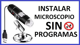 como instalar microscopio digital usb windows [upl. by Leamse]