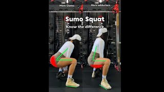 Sumo Squat Tipsknow the differences [upl. by Senilec]