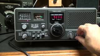 Realistic DX302 Shortwave receiver Ham Radio Receiver Demo [upl. by Trinl]