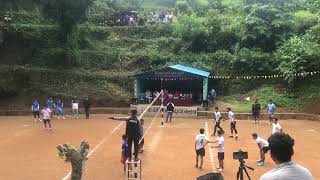 kaule vs balau volleyball match in pelkachour tama syangja [upl. by Nauqat136]