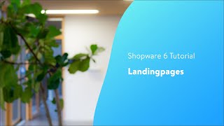 Landingpages Shopware 6 Tutorial EN [upl. by Lela871]