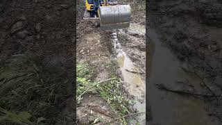 John Deere 35G Diggin a Waterbar [upl. by Sherburn]