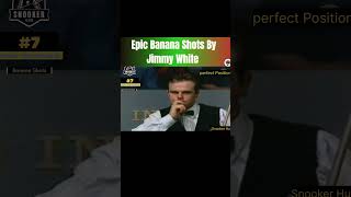 Epic Banana Shots By Jimmy White 🤍2024 snookerbilliards ytshorts [upl. by Daffi]