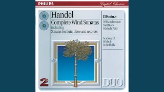 Handel Trio Sonata for 2 Recorders and Continuo in F HWV 405 1 Allegro [upl. by Amethist]