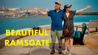 A walk around the town of Ramsgate Kent 4K [upl. by Leroj]