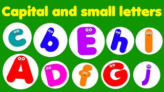 Capital And Small Letters  Letters For Kids  Learn A To Z Letters  Educational Video For Kids [upl. by Remos]