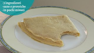 Crepes 3 ingredienti sane e proteiche Senza farina Facilissime [upl. by Almita]