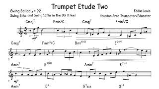 2025 TMEA AllState Jazz Trumpet  Etude 2 [upl. by Daile]