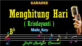 Menghitung Hari Karaoke Krisdayanti Nada Pria Cowok  Male key Bb [upl. by Iliam]