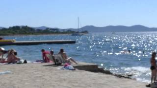 Borik beach Kroatien bei Zadar [upl. by Nahguav]