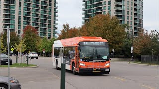 Ride Video Miway Route 4 North Service Road on 2023 New Flyer XDE40 2313 [upl. by Hutner]