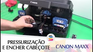 Tutorial  Pressurização e Enchimento dos Cabeçotes das Canon Maxx G3100 e Similares  SULINK [upl. by Ellmyer]