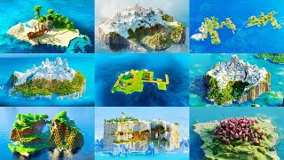 The BEST Survival Island Seeds for MINECRAFT 121 [upl. by Nnayar]