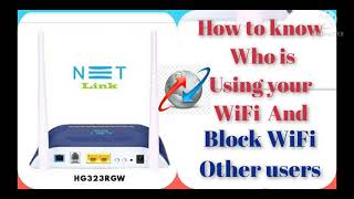 How to know and block others device from your WiFi in Tamilnetlink or Activate blocked WiFi device [upl. by Aimerej]