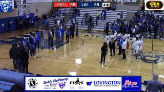 Lovington Basketball vs Portales [upl. by Charbonnier738]