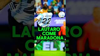 Lautaro Martinez come Diego Maradona lautaromartínez maradona calcio sport [upl. by Kate152]