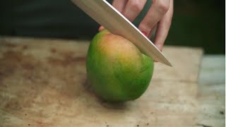 HOW TO Mango schneiden amp schälen 🥭 [upl. by Anelas451]